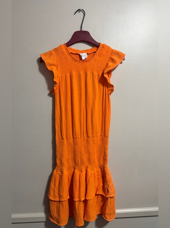 Anthropologie Dresses & Skirts - Sundays Anthropologie Shae Dress Orange Cotton Mini Woman’s Size Small